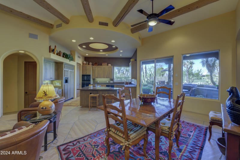 Spoke ceiling treatment