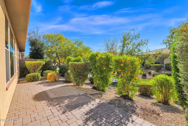 Large Private Back Patio