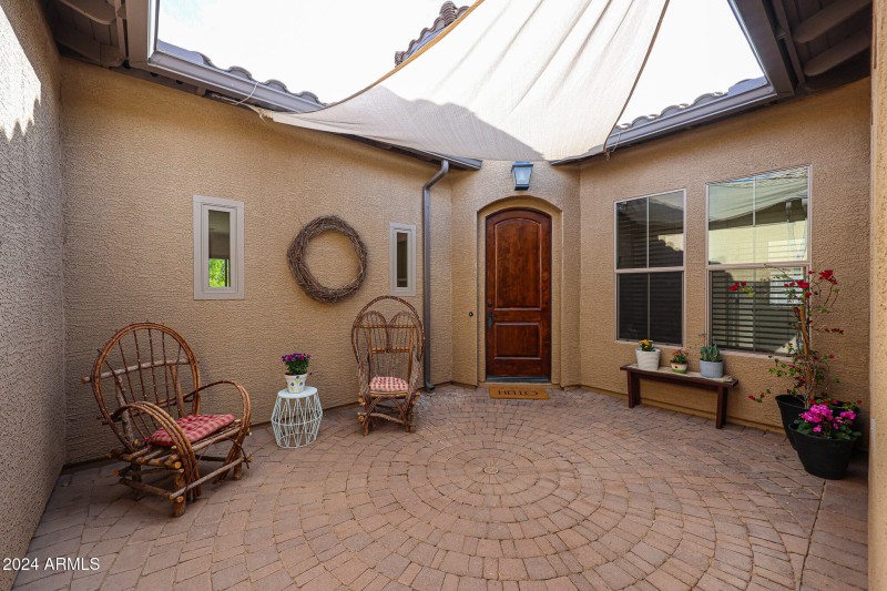 Gated Courtyard Entry