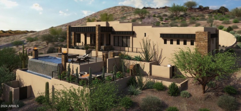 Rendering of pool area