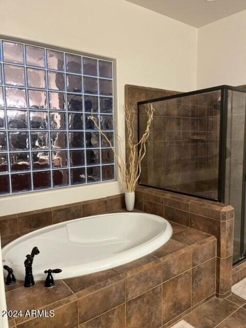 Primary Bathroom Tub and Shower