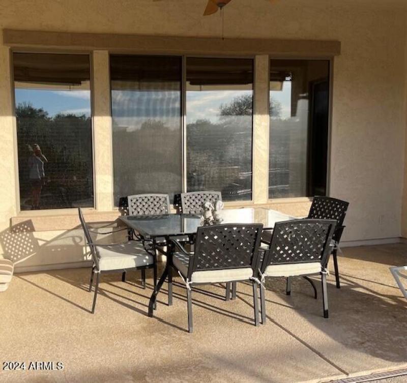 Covered Patio Perfect for Dining