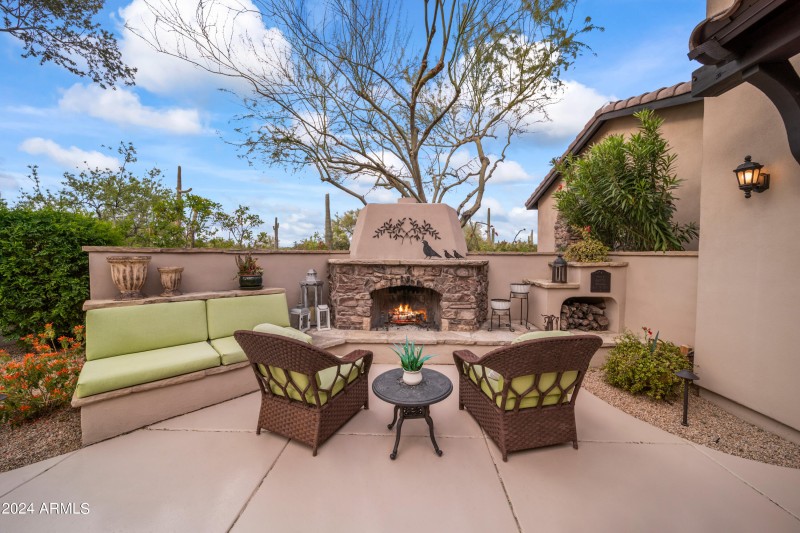 Courtyard Fireplace