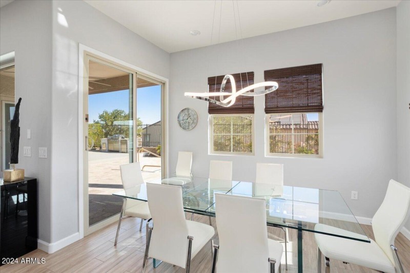 DINING HAS SLIDING DOORS