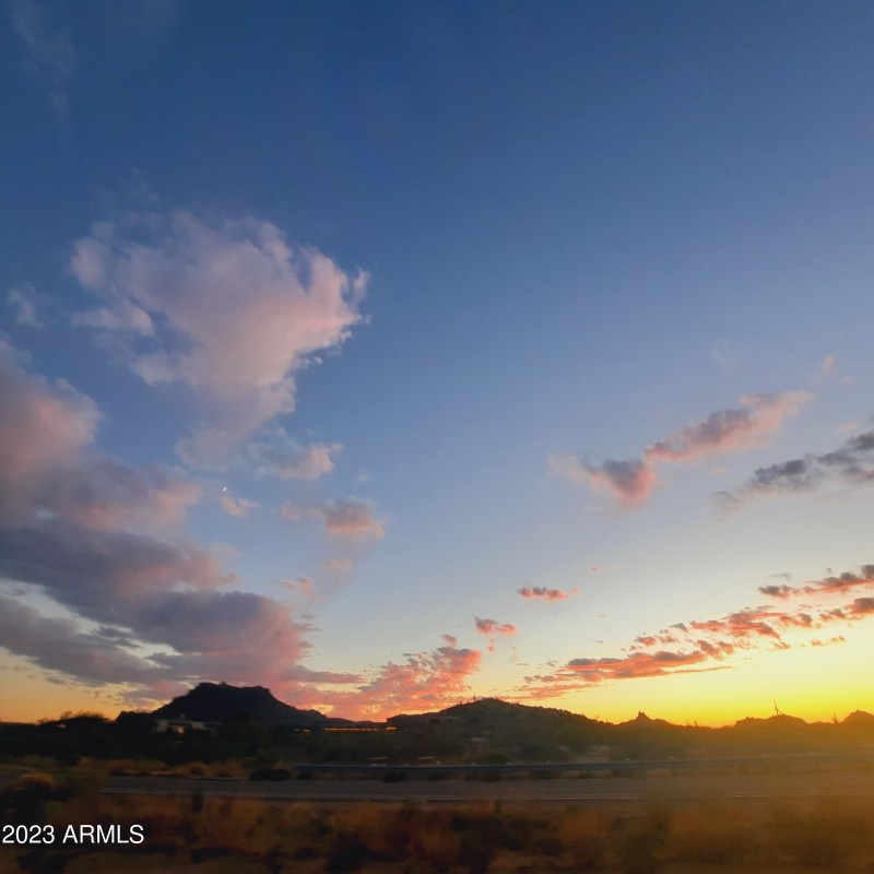 Sunset toward Pinnacle Peak