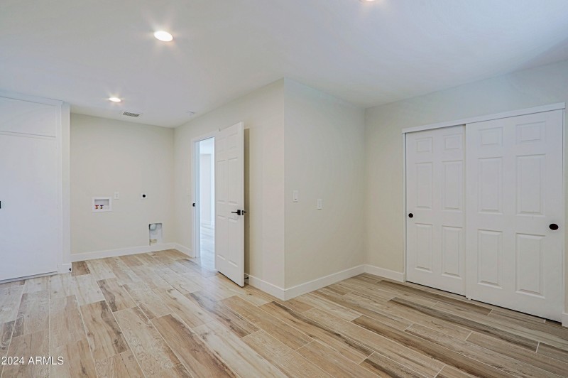 Oversized laundary room/ den