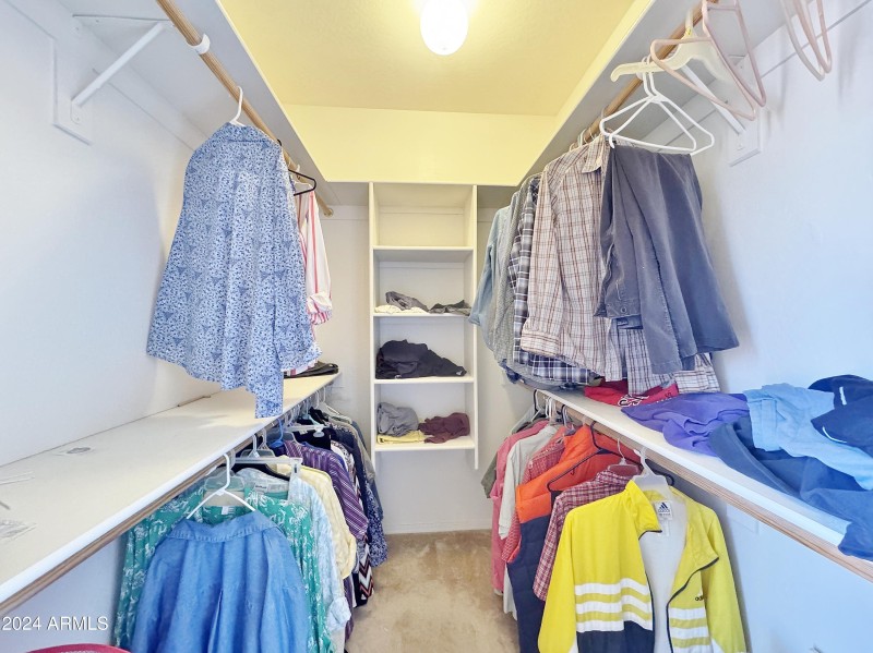 Master walk in closet