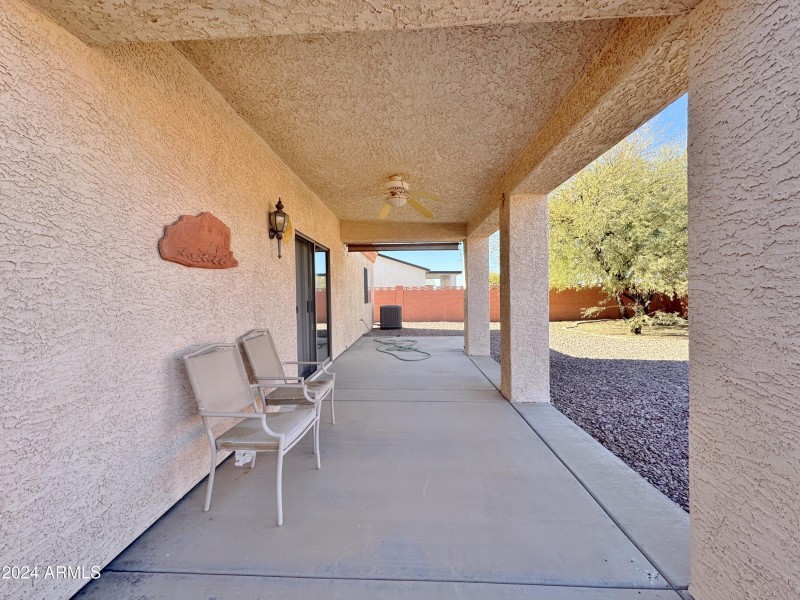 Extended back patio