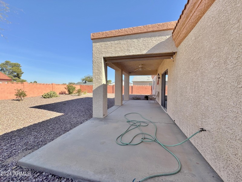 Extended back patio