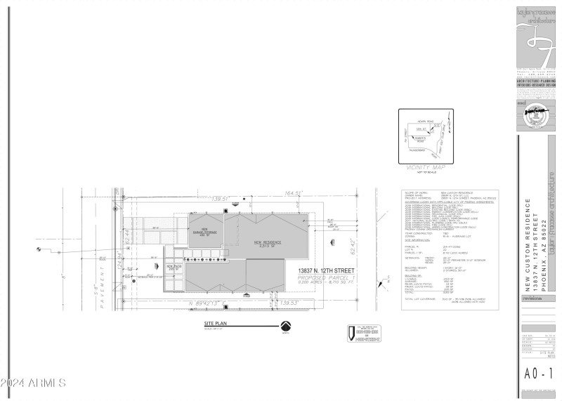 13837 N 12th St_Plans-Site Plan_Lot-1