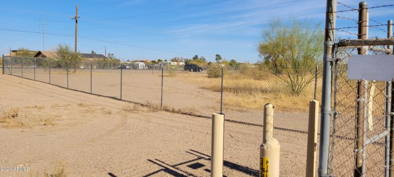 Gas regulator station next to property