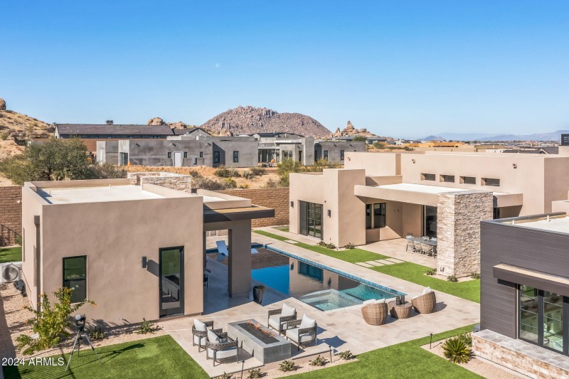 Aerial of Back Yard
