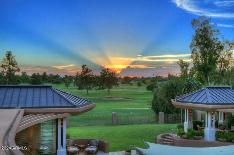 Sunset over the Estates Golf Course
