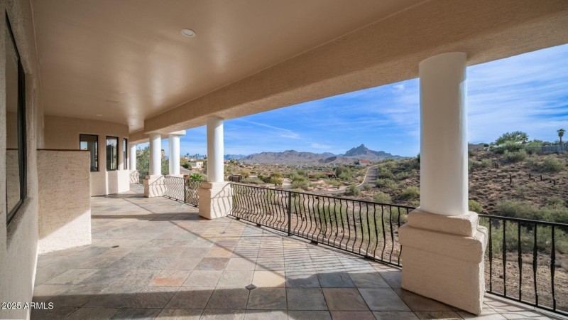 Expansive Covered Balcony