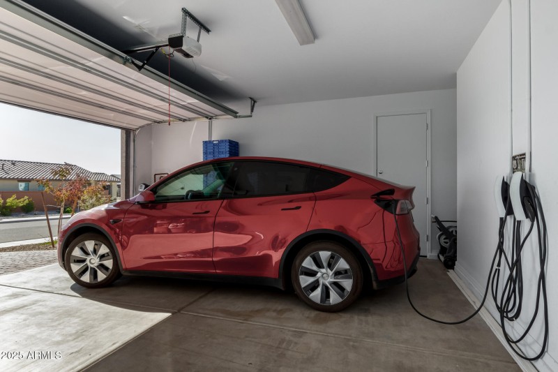 2-Car Garage with dual charging stations
