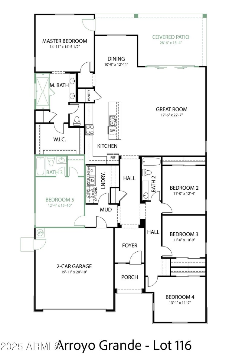 4413 Floorplan-5 Bedroom 3 Bathroom