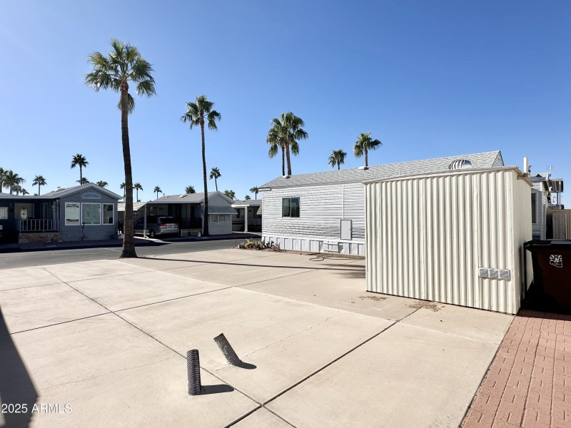 REAR OF LOT