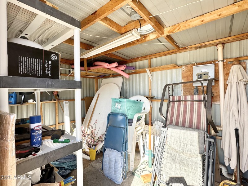 INSIDE SHED