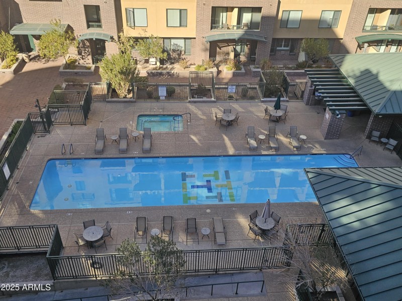 Pool view from 609