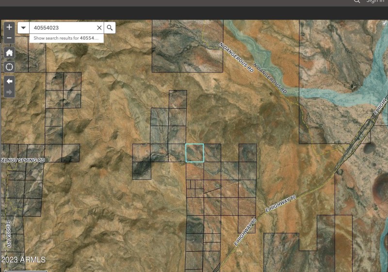 Cochise County map view.
