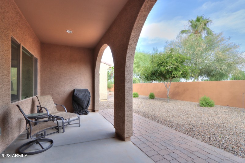 Extendted paver patio