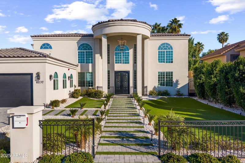 Meticulously designed landscaping