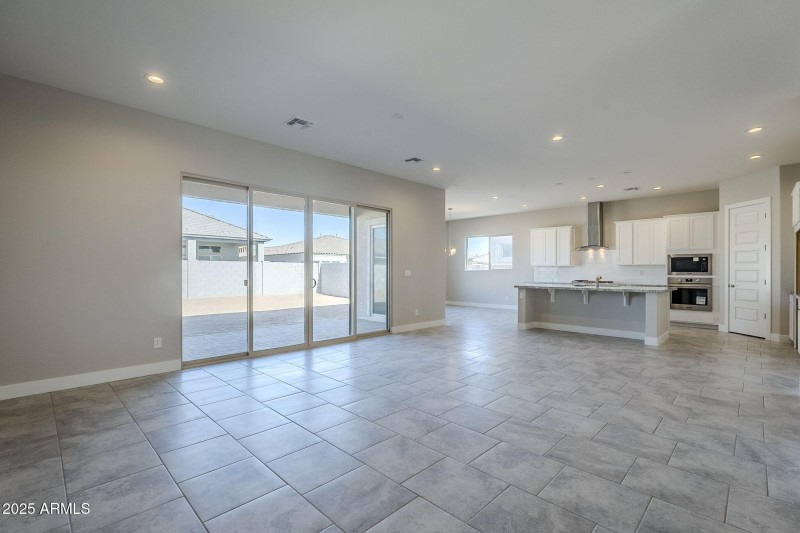 Great Room and Large Sliding Glass Door