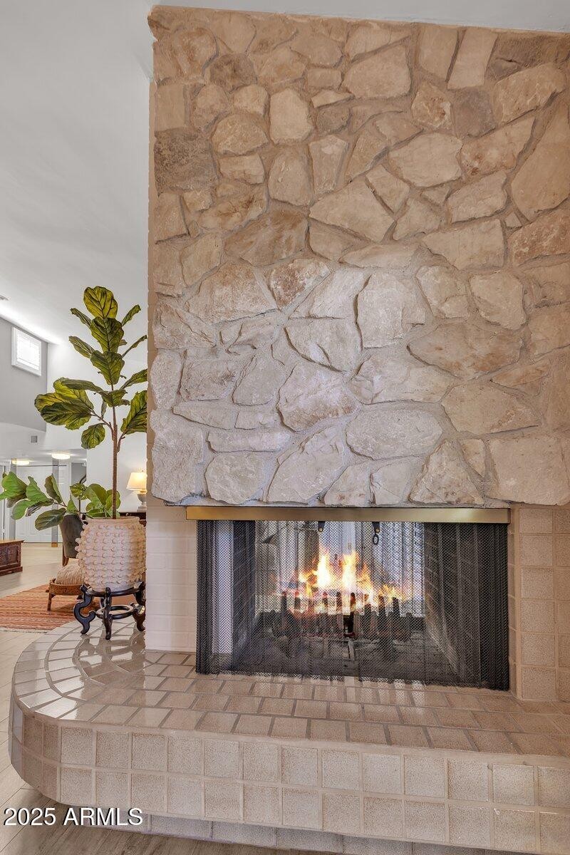 Dual Sided Fireplace