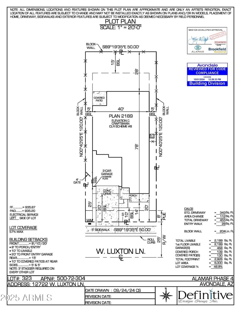 323 Plot Plan