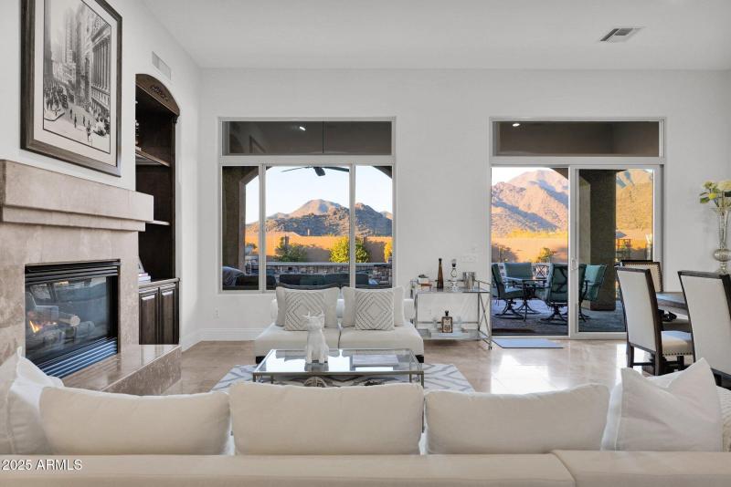 Living room with views