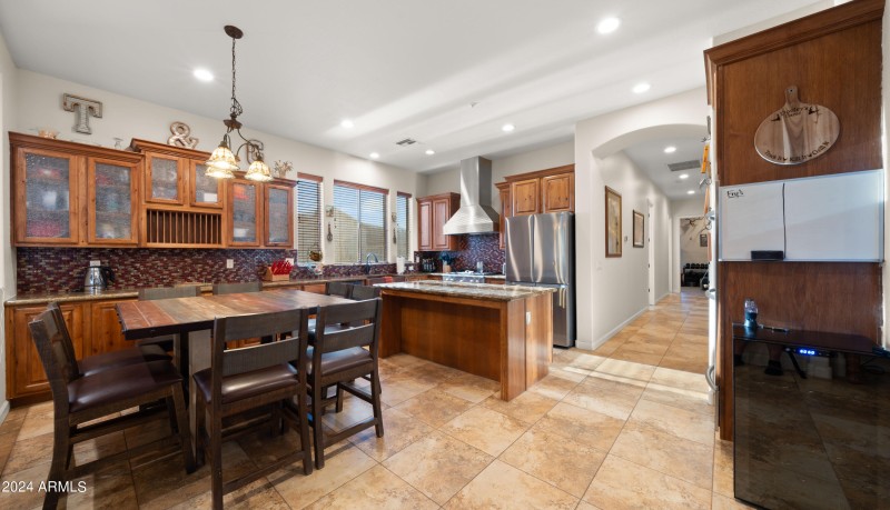 Hickory Cabinets and Granite Countertops