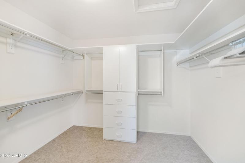 Primary walk-in closet