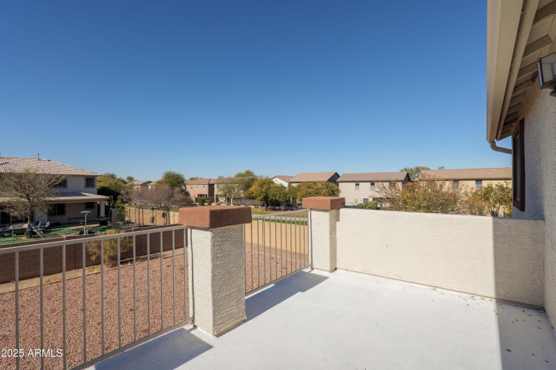 Backyard Balcony West Views