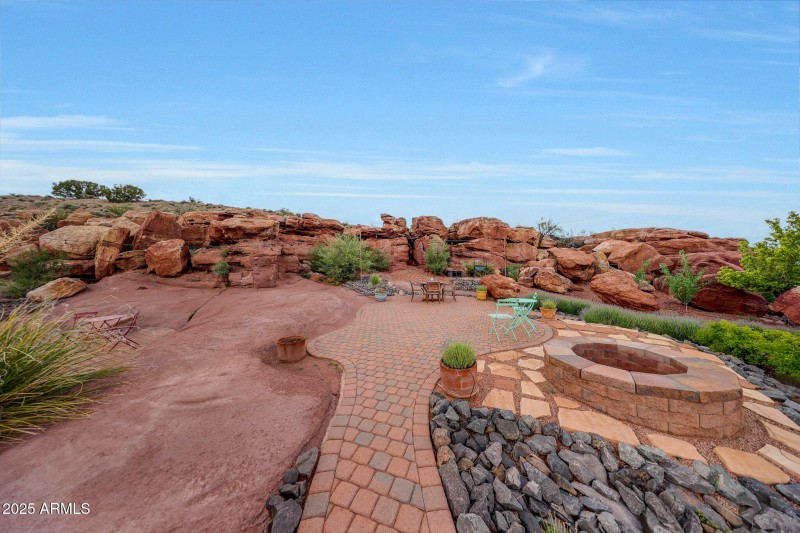 Red Rock Fireplace