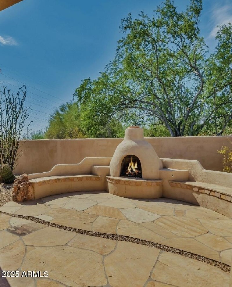 Backyard Fireplace