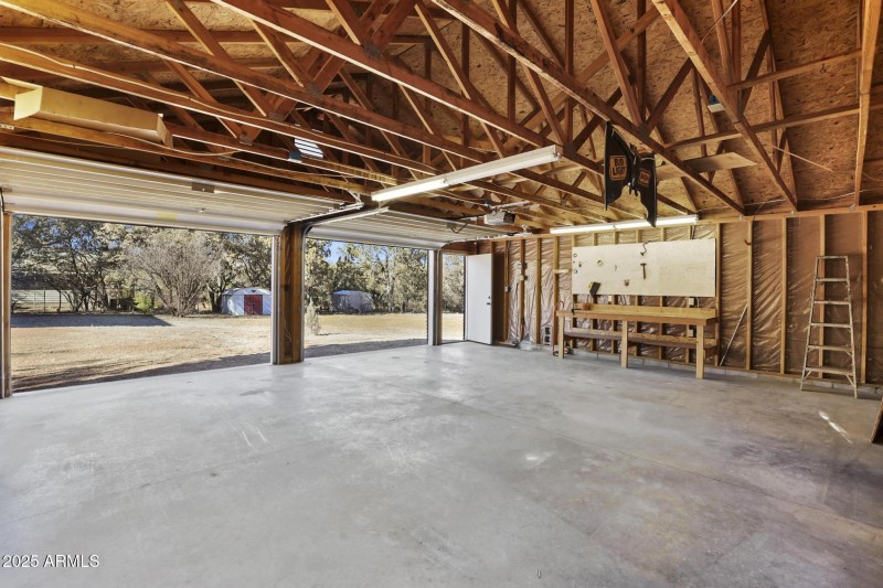 2 Car Garage/Shop & Work Bench