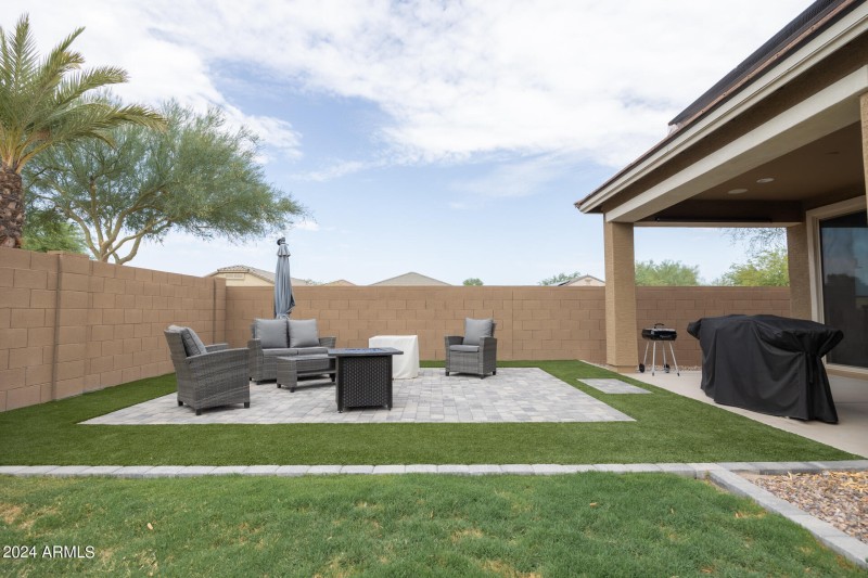 Back Yard to West