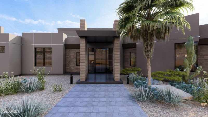 Architectural Rendering of Entryway