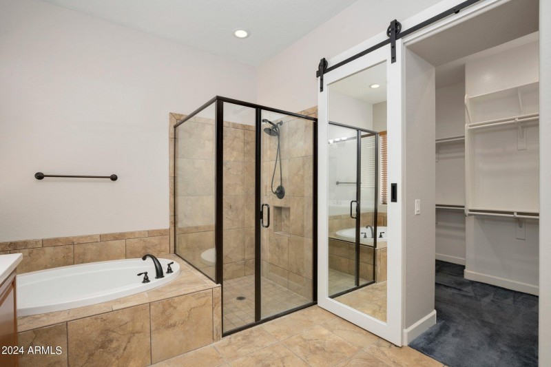 Spa-Inspired Bathroom with Storage