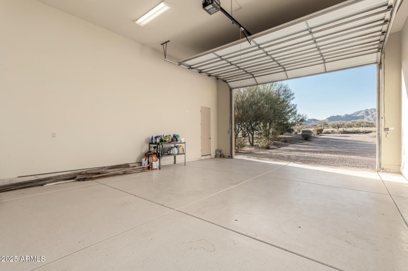 Three car attached garage.