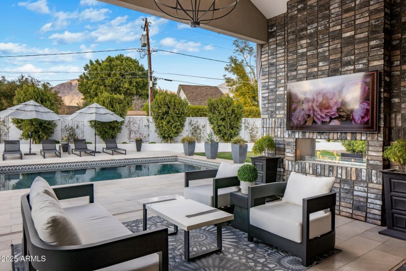 Resort backyard