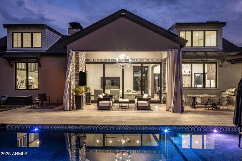 Pool at twilight