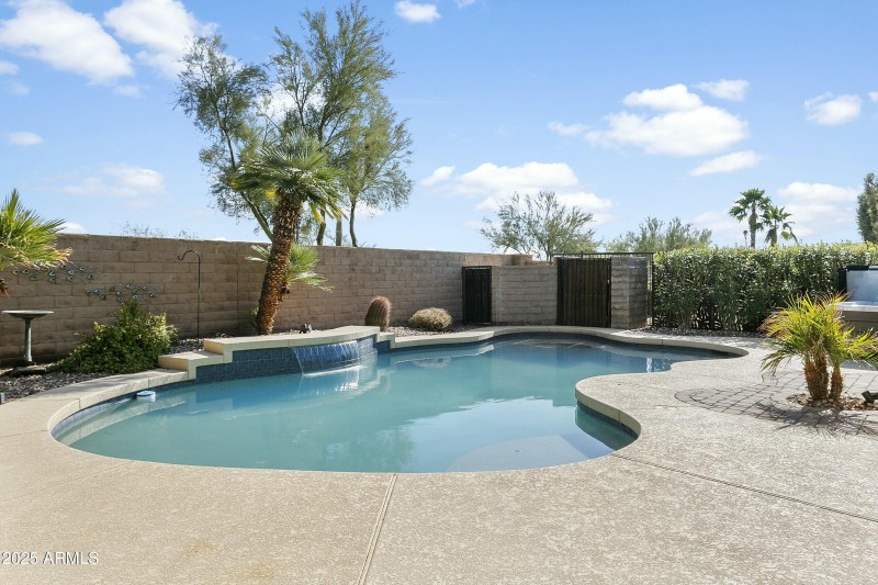 Heated Pool with Fountain
