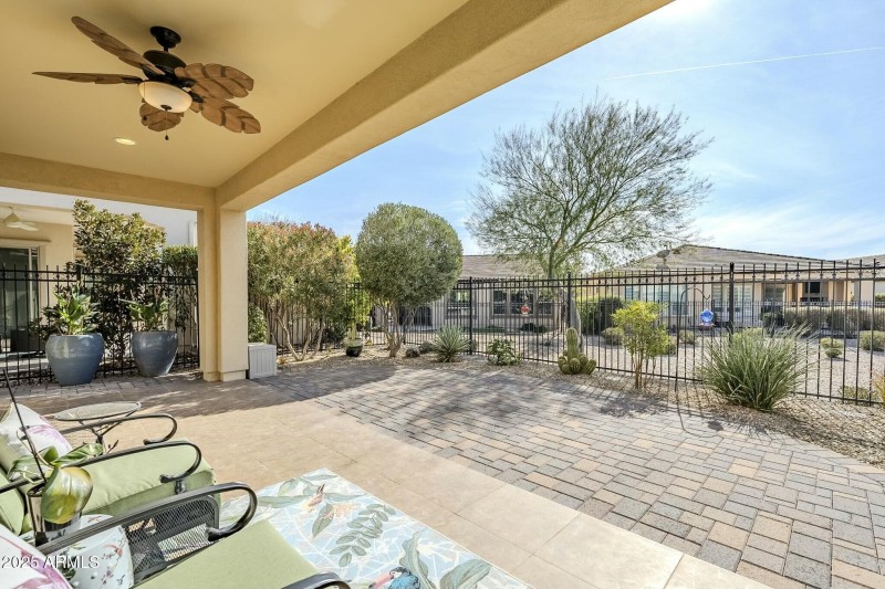Private backyard