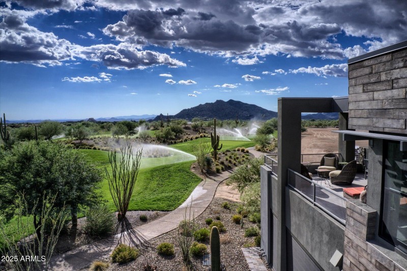 Patio and views