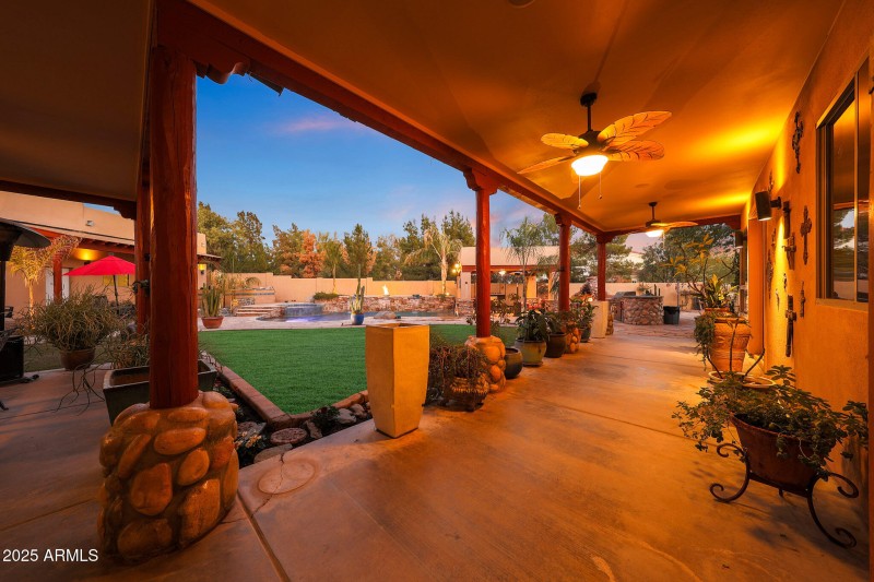 COVERED PATIOS WITH MISTER SYSTEM