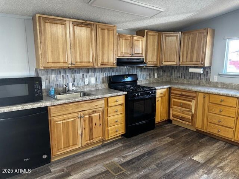 New wood cabinets