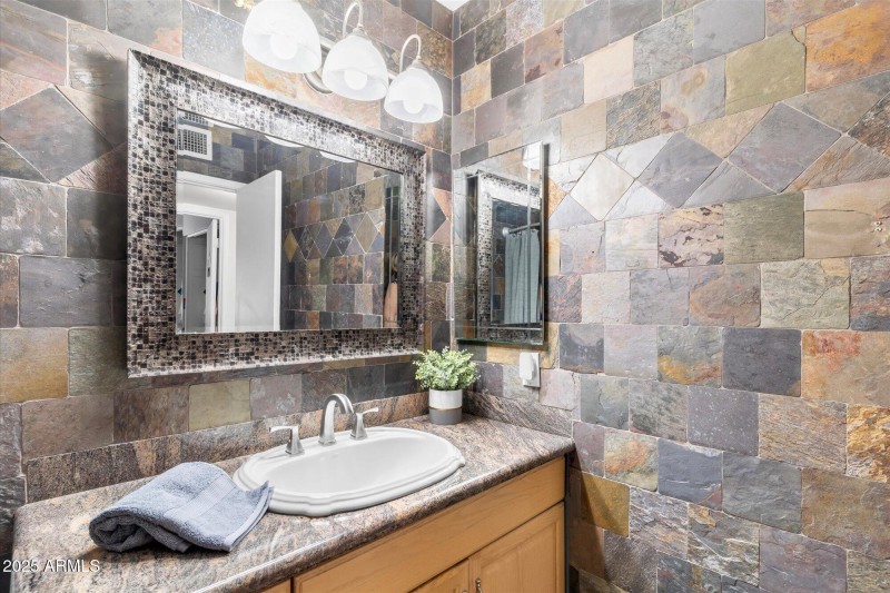 Hall Bath Slate Tile