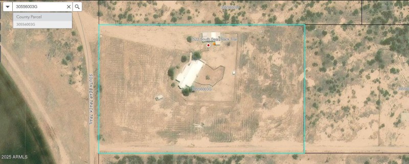 Aerial view of property