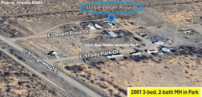 #1 - MH in Silver Spur Park Pearce, AZ